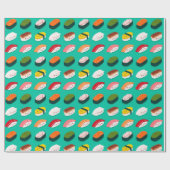 Kawaii Sushi Cadeaupapier (Vlak)