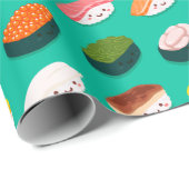 Kawaii Sushi Cadeaupapier (Rol Hoek)