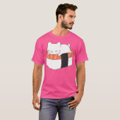 Kawaii Sushi Cat T-shirt (Voorkant volledig)