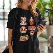 Kawaii Sushi Cavalier King Charles Spaniels T-shirt