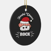 Kawaii Sushi Christmas Keramisch Ornament (Rechts)