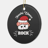 Kawaii Sushi Christmas Keramisch Ornament (Links)