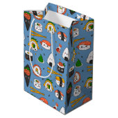 Kawaii Sushi Gift Bag Medium Cadeauzakje (Achterkant Gekanteld)