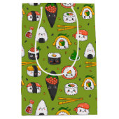 Kawaii Sushi Gift Bag Medium Cadeauzakje (Voorkant)