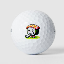 Kawaii Sushi golf spelen Golfballen