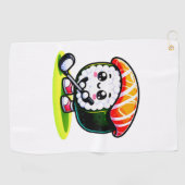 Kawaii Sushi golf spelen Golfhanddoek (Horizontaal)
