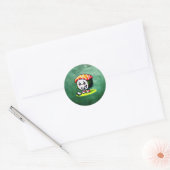 Kawaii Sushi golf spelen Ronde Sticker (Envelop)