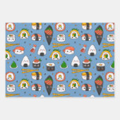 Kawaii Sushi Inpakpapier Set van 3 Vel (Voorkant 3)