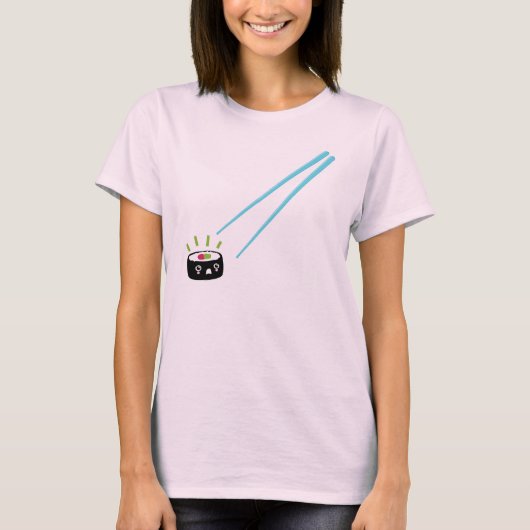 Kawaii sushi itadakimasu T-shirt (Voorkant)