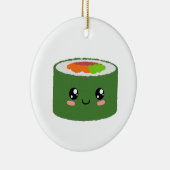 Kawaii Sushi Keramisch Ornament (Rechts)