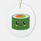 Kawaii Sushi Keramisch Ornament (Links)