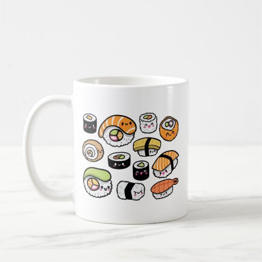 Kawaii sushi  koffiemok (Links)