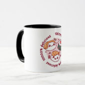 Kawaii sushi met grappige quotes voor zwarte minna mok (Voorkant links)