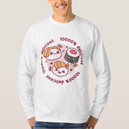 Kawaii sushi met grappige quotes voor zwarte minna t-shirt