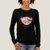 Kawaii sushi met grappige quotes voor zwarte minna Tri-Blend shirt (Voorkant)