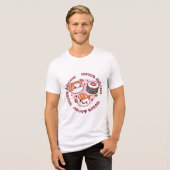 Kawaii sushi met grappige quotes voor zwarte minna Tri-Blend shirt (Voorkant volledig)