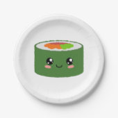 Kawaii Sushi Papieren Bordje (Voorkant)