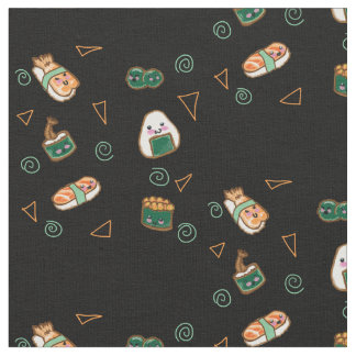 Kawaii Sushi Party Fabric Stof