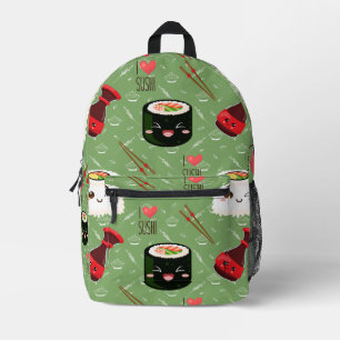 Kawaii Sushi Pattern Bedrukte Rugzak