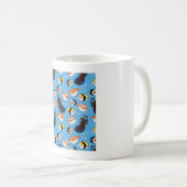 Kawaii Sushi Pattern Koffiemok (Voorkant rechts)