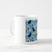 Kawaii Sushi Pattern Koffiemok (Voorkant links)