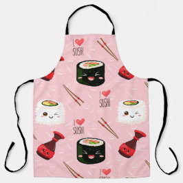 Kawaii Sushi Pattern Light Roze Schort