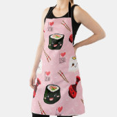 Kawaii Sushi Pattern Light Roze Schort (Insitu)