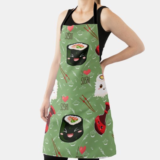 Kawaii Sushi Pattern Schort (Insitu)