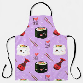 Kawaii Sushi Pattern Schort