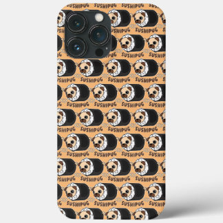 Kawaii Sushi Pug Mashup Grappige Hondenliefhebber  Case-Mate iPhone Case