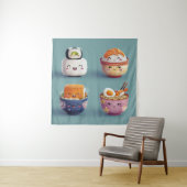 Kawaii Sushi & Ramen Bemanning Wandkleed (In situ)