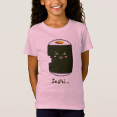 Kawaii Sushi Roll met Bitemark T-shirt (Voorkant)