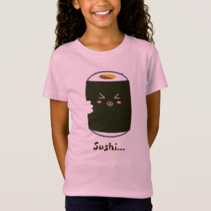 Kawaii Sushi Roll met Bitemark T-shirt