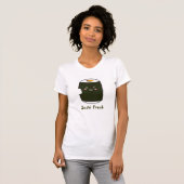 Kawaii Sushi Roll "Sushi Freak" T-shirt (Voorkant volledig)