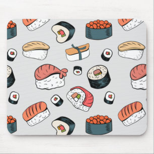 Kawaii Sushi Rolls Pattern Slip-On Sneakers Muismat