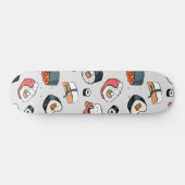 Kawaii Sushi Rolls Pattern Slip-On Sneakers Persoonlijk Skateboard (Horizontaal)