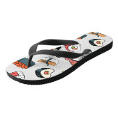 Kawaii Sushi Rolls Pattern Slip-On Sneakers Teenslippers (Schuin)
