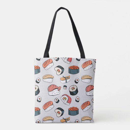 kawaii sushi rolls tote bag (Achterkant)