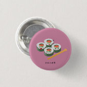 Kawaii Sushi Ronde Button 3,2 Cm (Voorkant /achterkant)