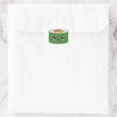 Kawaii Sushi Ronde Sticker (Tas)