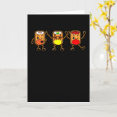 Kawaii Sushi Sashimi dansen met Masker Japan Gift Kaart (Gele Bloem)