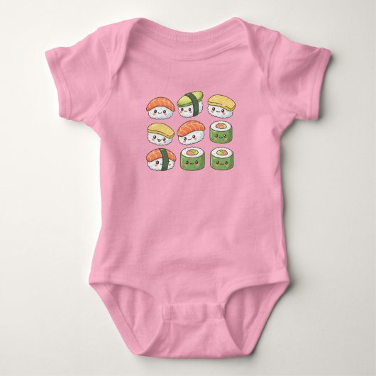 Kawaii Sushi Squad Romper (Voorkant)