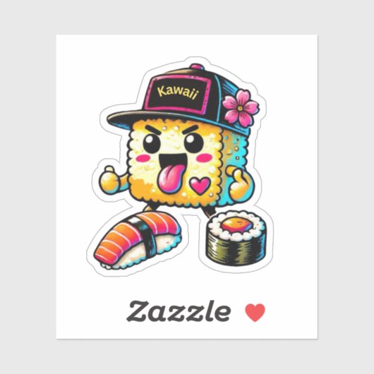 Kawaii Sushi Sticker (Vel)