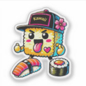 Kawaii Sushi Sticker (Voorkant)