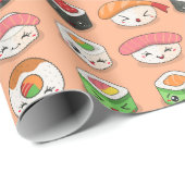 Kawaii Sushi - Verpakkingspapier Cadeaupapier (Rol Hoek)