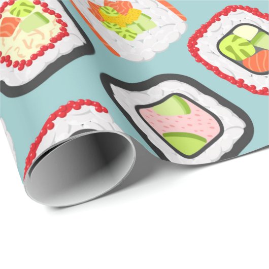 Kawaii Sushi - Verpakkingspapier Cadeaupapier (Rol Hoek)