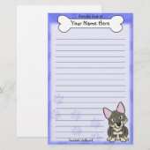 Kawaii Swedish Vallhund Stationery Briefpapier (Voorkant / Achterkant)
