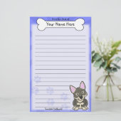 Kawaii Swedish Vallhund Stationery Briefpapier (Staand voorkant)