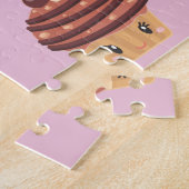 Kawaii Sweet Behandelt Cutie Cupcakes Legpuzzel (Zijkant)