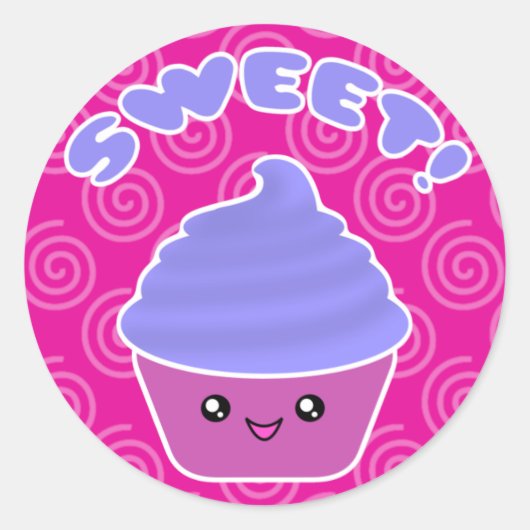 Kawaii Sweet Cupcake Stickers (Voorkant)